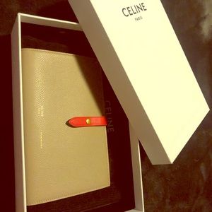 Celine BICOLOUR LARGE STRAP WALLET
